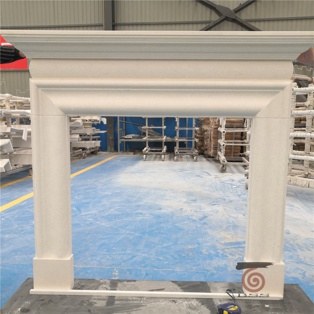 Limestone fireplace from china / marble fireplace mantel supplier